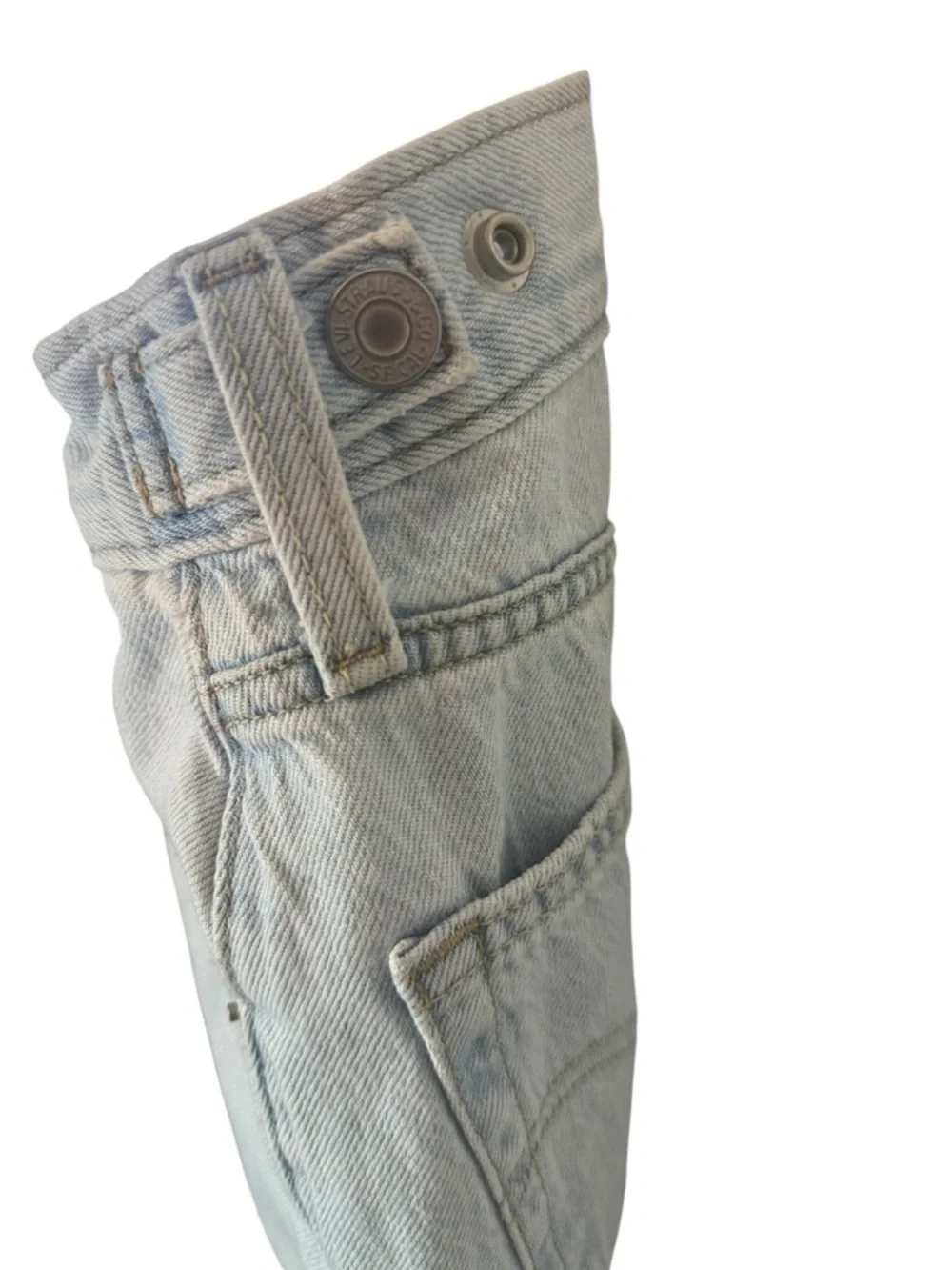Levi’s Cinch Baggy Jeans W23 L31 Light Wash High Rise Wide Leg